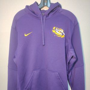 Apparel Nike Therma-Fit LSU Tigers Large Purple Hoodie Sweatshirt Louisiana St